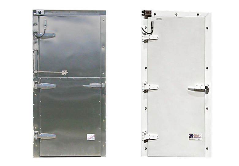 Insulated metal swing door with heated gasket for temperature-controlled cleanroom and freezer applications  |  1999-53 displayed