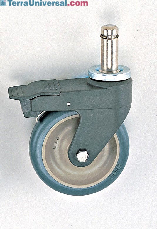 InterMetro Polymer Stem Brake Casters  |  1541-51 displayed