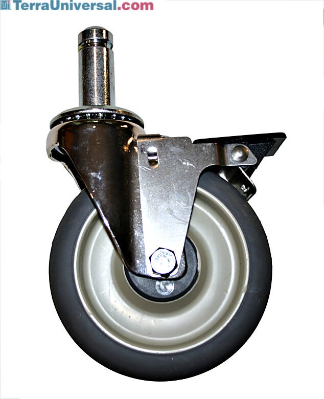 MetroMax Standard High Modulus Donut Wheel brake Stem Caster  |  1541-59 displayed