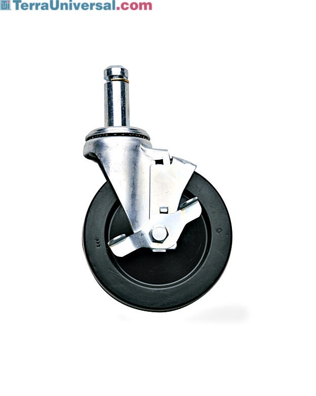 MetroMax Resilient Wheel Tread brake Stem Caster  |  1541-56 displayed