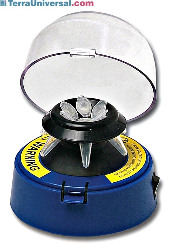 Ideal for quick spin-downs of micro samples  |  2812-01 displayed