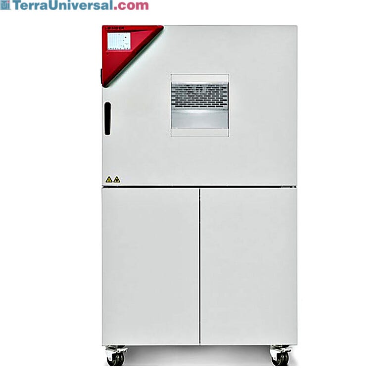 BINDER MKF 115 Dynamic Climate Chamber with Humidity Control and a 20L integrated water tank for cold and heat testing methods per DIN and IEC standards | 1410-23 displayed
