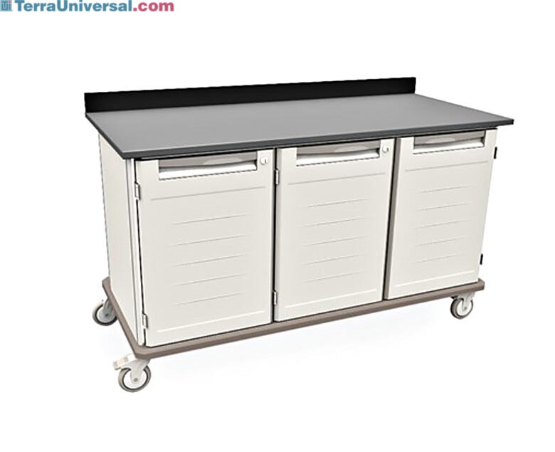 Starsys mobile work center with epoxy resin top and locking doors  |  1311-41 displayed