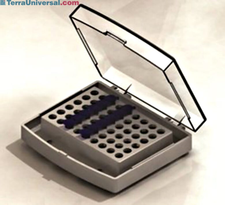 Contains precision contoured wells for uniform thermal transfer | 2824-09 displayed