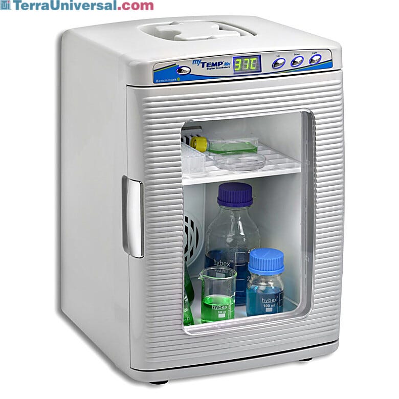 myTemp Mini Digital Incubator Heat; features a convenient carrying handle located on top of the unit | 2828-00 displayed
