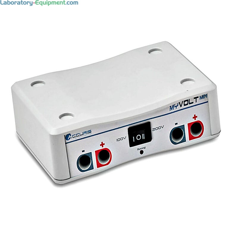 Economical myVolt Mini Electrophoresis Power Supply in US and EU Plugs are ideal for use in basic, constant voltage applications | 2808-07 displayed