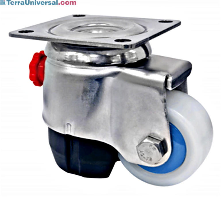 Caster/leveler; swivel, 2