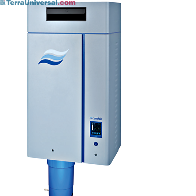 Nortec RS Series Steam Humidifiers with patented scale management and built-in blower pack by Condair for direct room humidification; available with RS 090-A, R  |  3951-PP-01 displayed