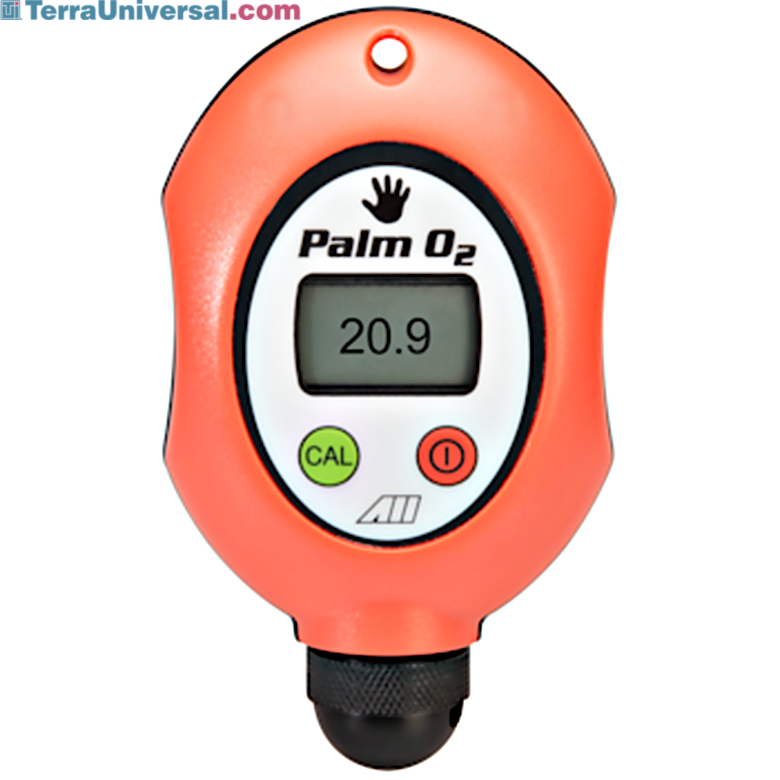 Handheld, portable Palm O2-I oxygen analyzer with integrated oxygen sensor  |  9505-25 displayed