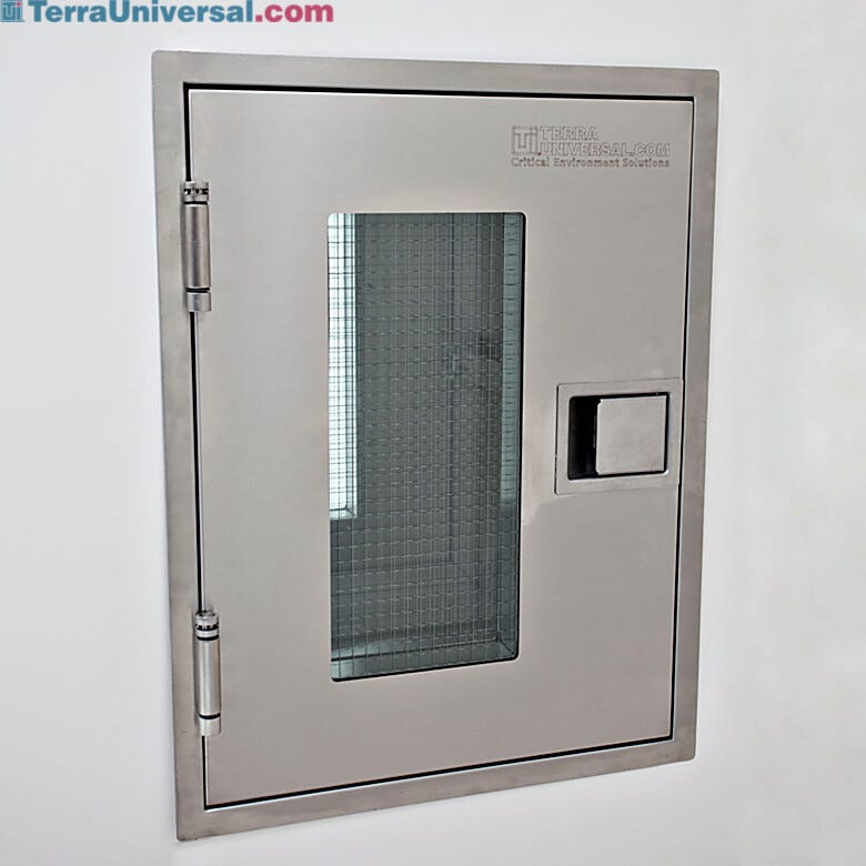 Terra's Ruggedized pass-through chamber withstands heavy use and abuse; ideal for correctional facilities | 2640-67 displayed