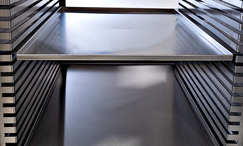 Shelf shown used in doulbe wall pass-through with retrofittable racks  |  2639-70-2 displayed