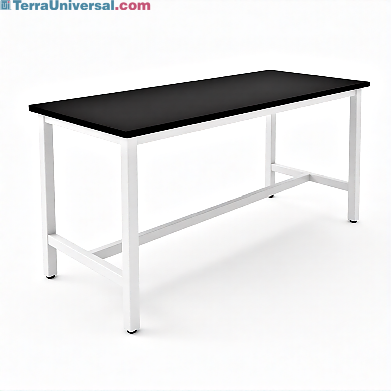 Heavy-duty work table with a non-reactive phenolic resin top built to resist chemicals, bacteria, and daily wear  |  2903-62 displayed