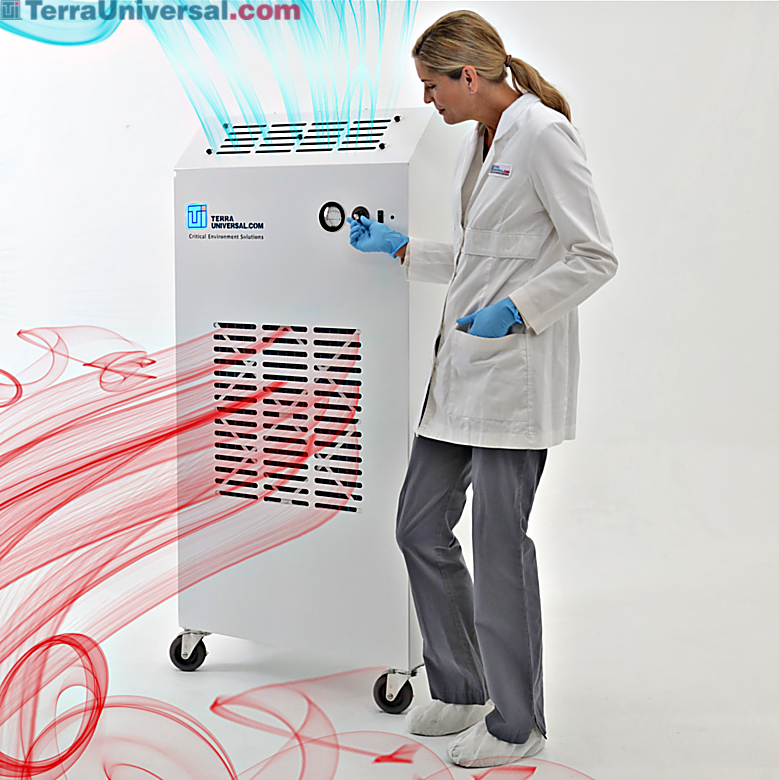Medical-grade air filtration system rapidly transforms any standard room into a fully functional negative pressure isolation room | 6601-PP-27 displayed