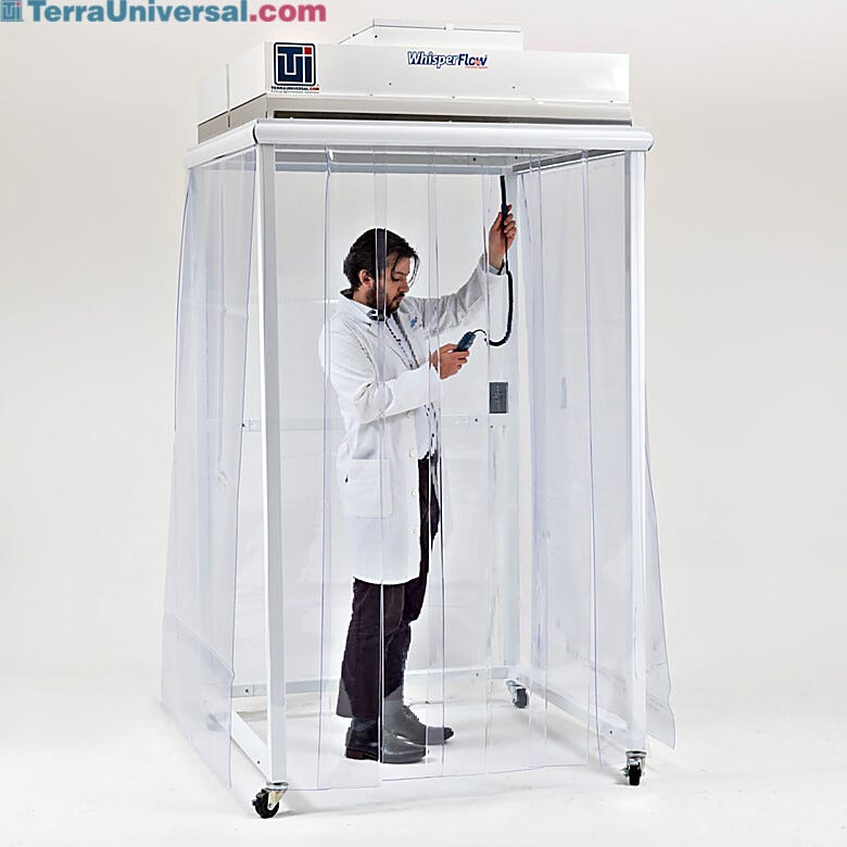 HEPA-filtered FFU coverage provides ISO rated mini-cleanroom environment | 1870-03B displayed