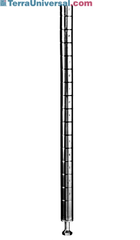 Allows shelf height to be adjusted at 1