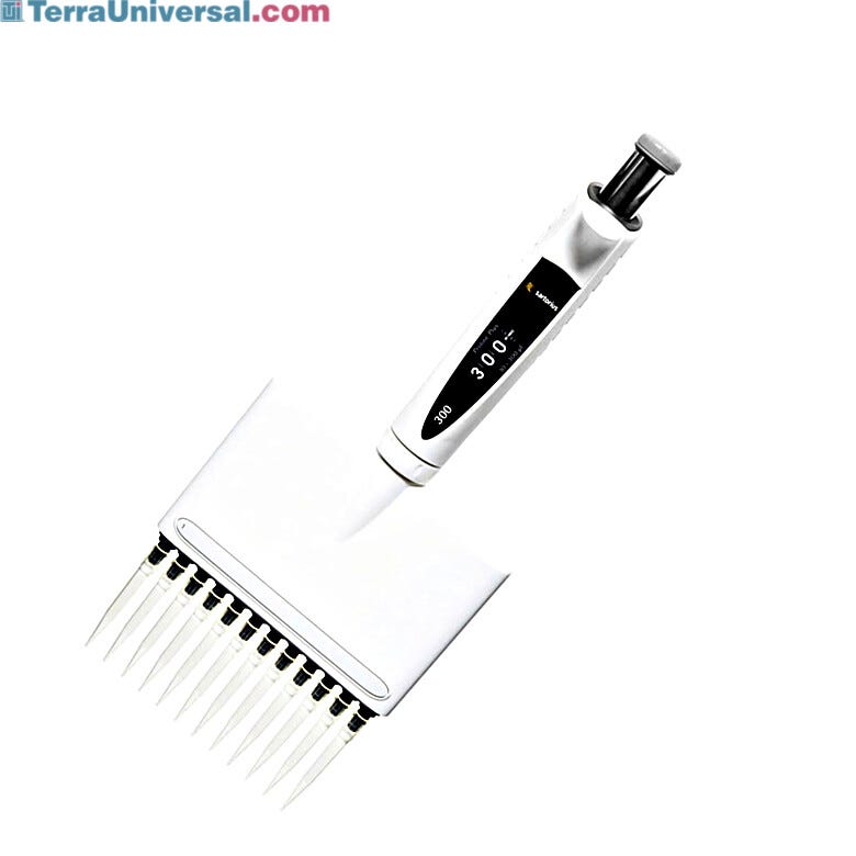 Proline Plus mechanical pipette with 12 channels are compatible with Sartorius Optifit Tips and Safety Space filter tips | 5702-81 displayed