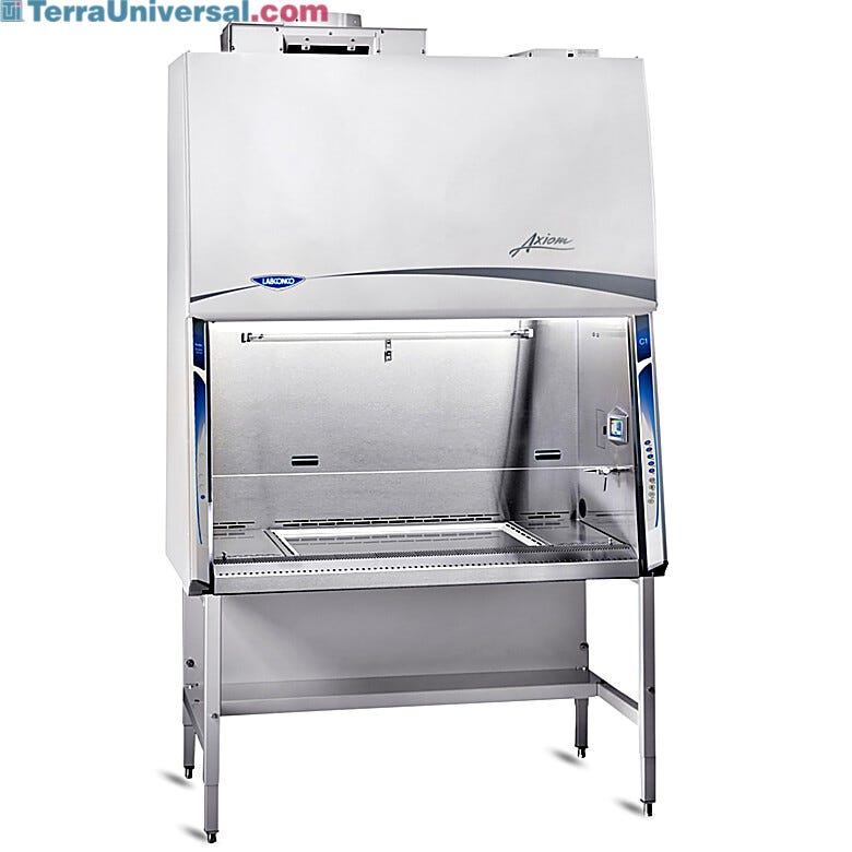Purifier Axiom C1 BSCs available in 4’ or 6’ widths include the required base stand and an accessory package (select models) for Type A and Type B applications  |  3652-PP-02 displayed