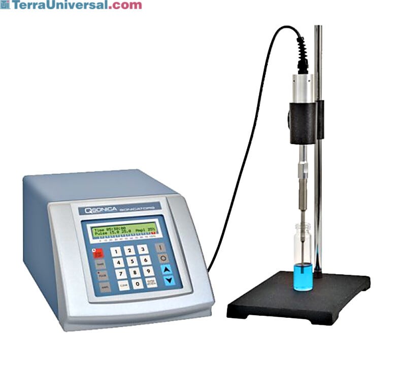 QSonica’s Q125 Sonicator provides a microprocessor that’s programmable for DNA/RNA shearing and homogenization | 5323-14 displayed