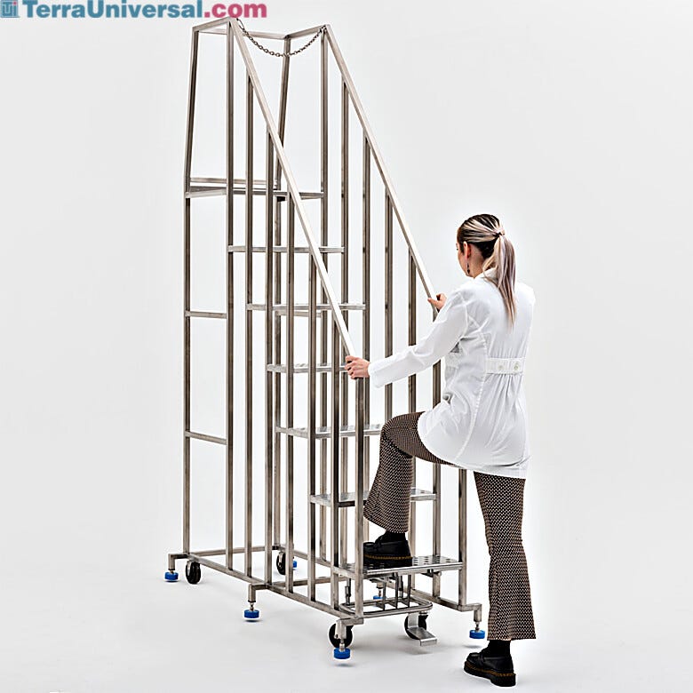 Ruggedized mobile ladders provide a durable and robust build made to last | 2807-73 displayed