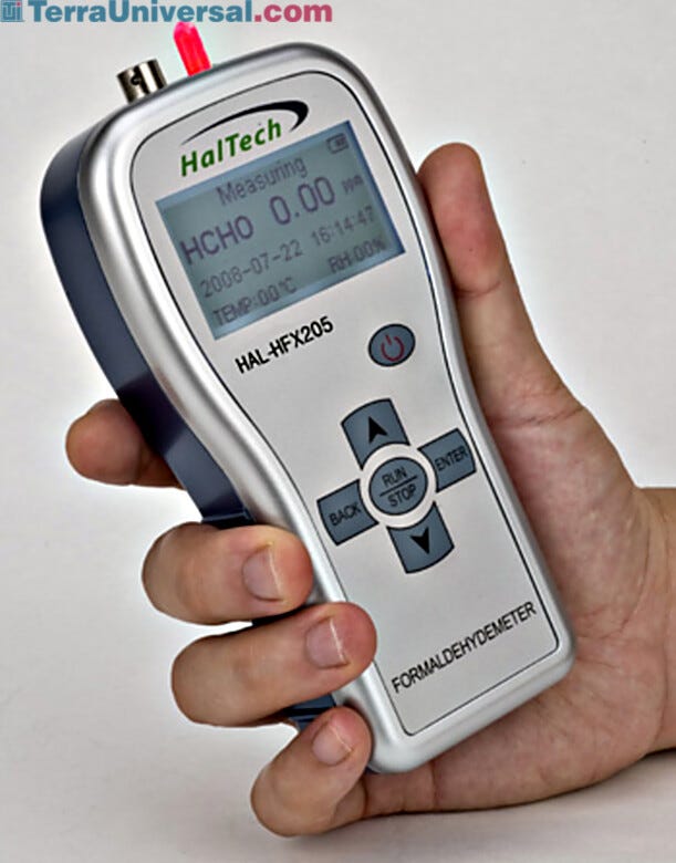 Handheld formaldehyde meter. | 1510-40 displayed