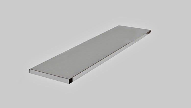 Solid-top shelf for installation beneath table to provide extra storage, 304 stainless steel | 9608-23 displayed