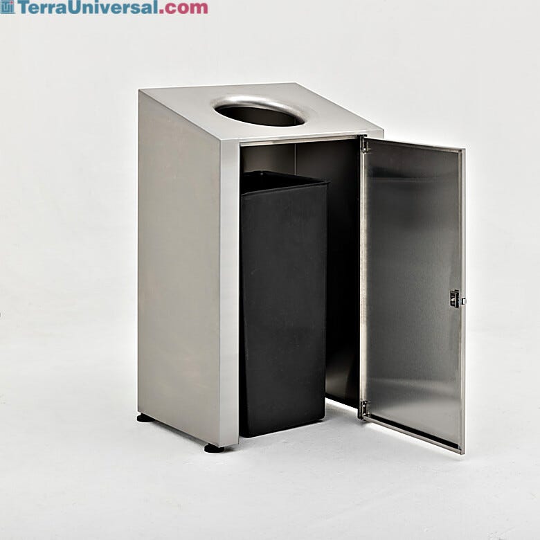 BioSafe® waste receptacle houses plastic liner  |  1456-32 displayed