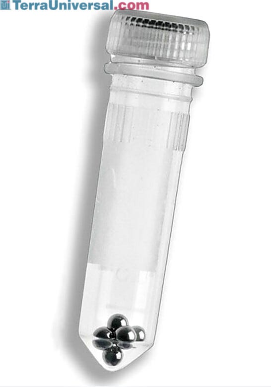 Small Beads are ideal for small samples, where as large beads are ideal for larger samples | 2826-10 displayed