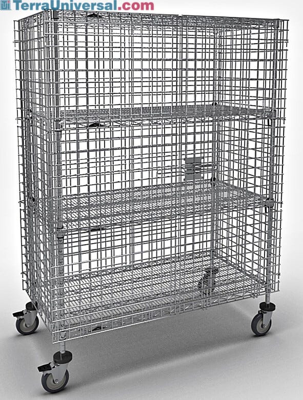 The heavy-gauge open wire grid provides maximum visibility | 2650-67 displayed