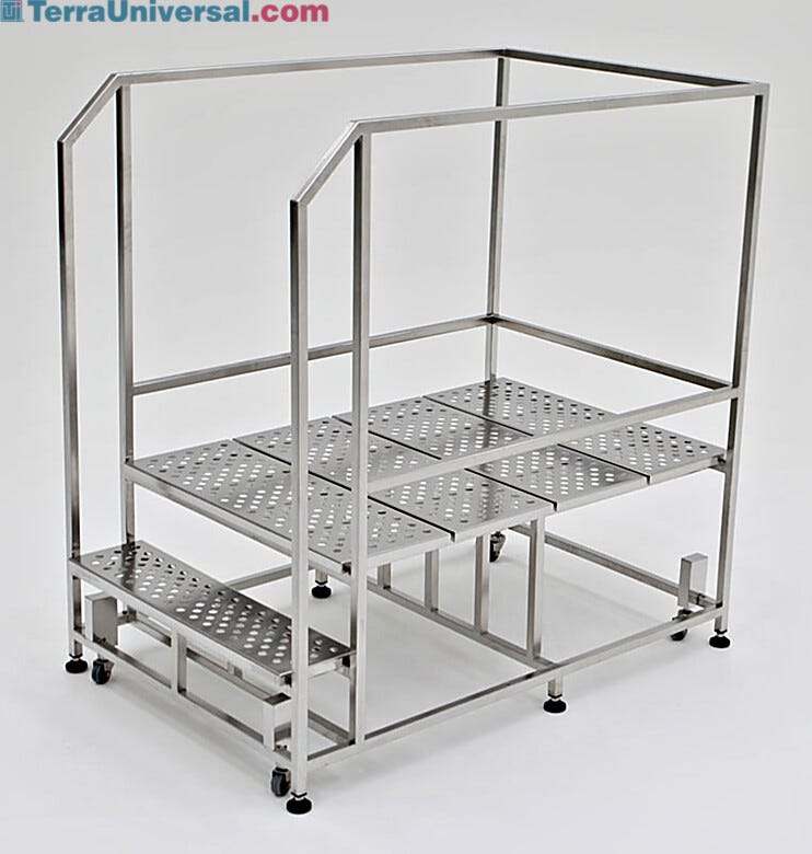 ISO-Rated BioSafe 2 Step Work Platform  |  2806-88 displayed