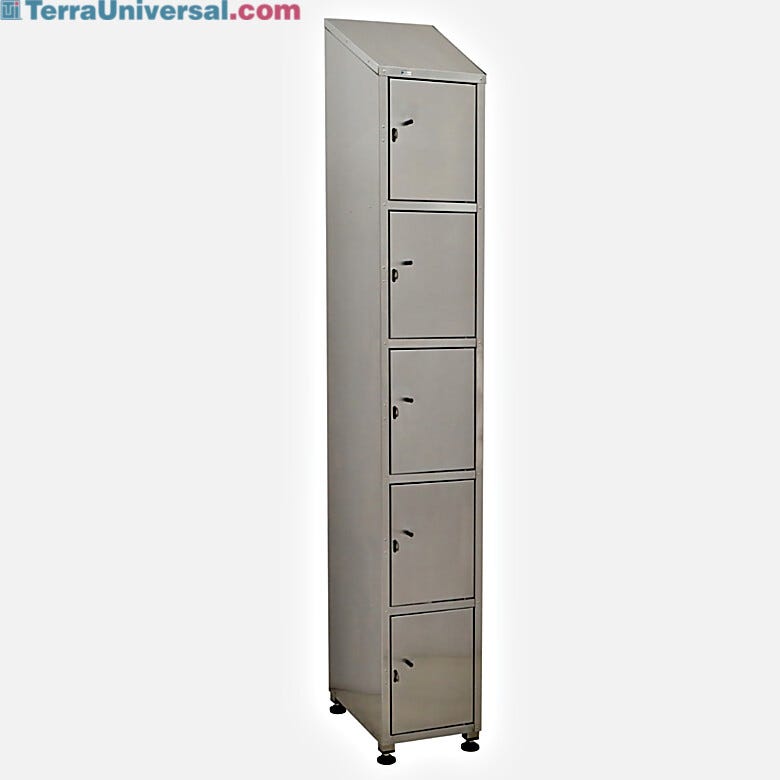 Five chamber vertical stand alone storage locker  |  4102-55 displayed