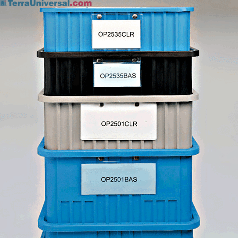 Ticket holders allow easy labeling of stored parts.  |  6301-32 displayed