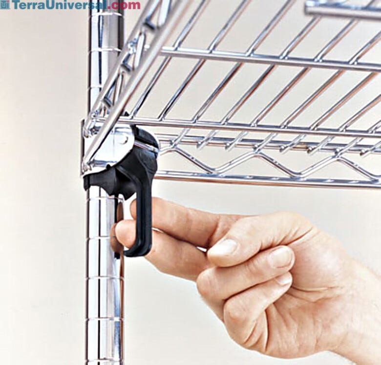 Super Adjustable Super Erecta Wire Shelves are made of stainless steel  |  1701-83 displayed