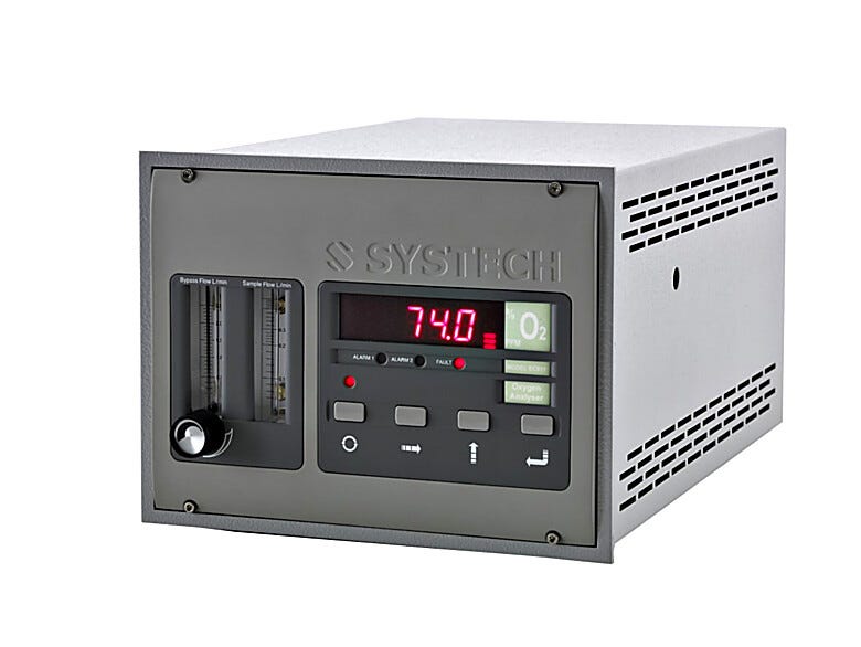 Trace oxygen analyzer for connection to glovebox.  |  2005-97 displayed