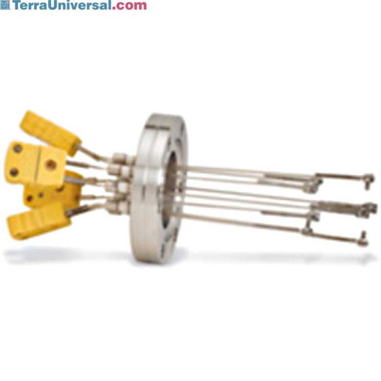 Thermocouple feed-throughs for vacuum chambers; custom configuration available upon request  |  5236-32 displayed