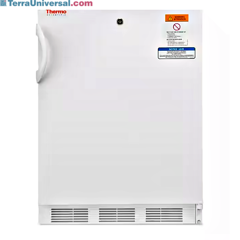 5.1 cu. ft. TSV05CPSA Combo Refrigerator/Freezer by Thermo Fisher Scientific; SNAP-Compliant model includes 2 adjustable shelves and 2 door shelves  |  6708-53 displayed
