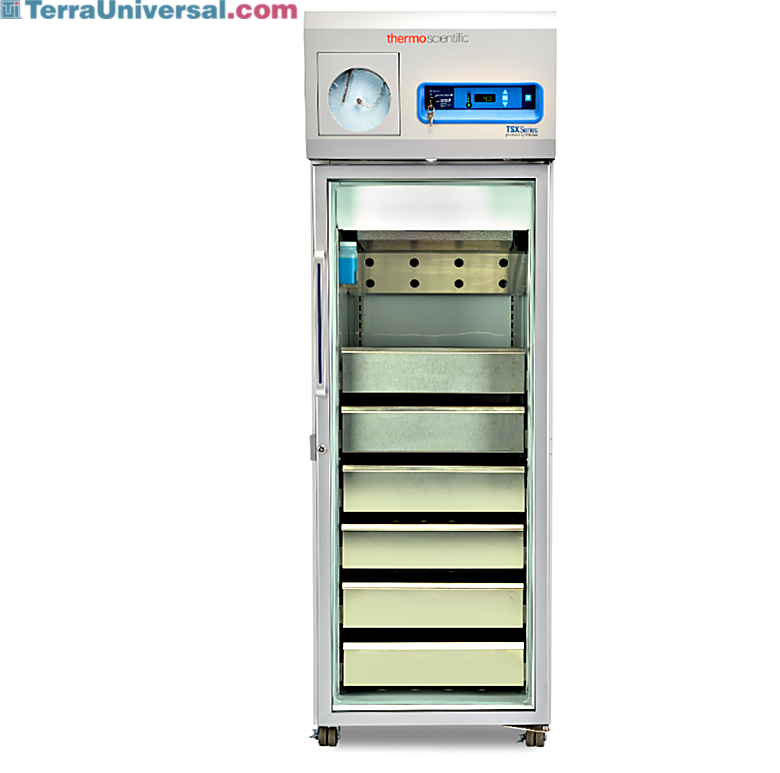 FDA and UL 11.5 cu. ft. TSX HP blood bank refrigerator stores 192 blood bags, meets AABB requirements and V-drive detects usage patterns  |  1621-16 displayed
