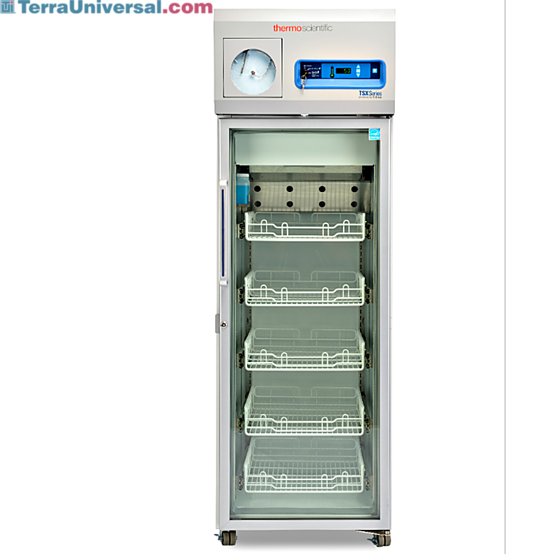 11.5 cu. ft. GMP Clean Room compliant model for pharma and vaccine storage detects usage patterns; shown with optional chart recorder  |  1621-20 displayed