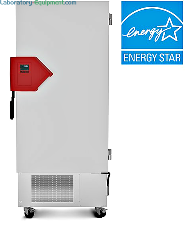 Energy-efficient 16.8 cu. ft. UFV Ultra-Low Temperature Freezer by BINDER with R-290 and R-170 with detachable inner doors and stainless steel interior  |  6707-94 displayed