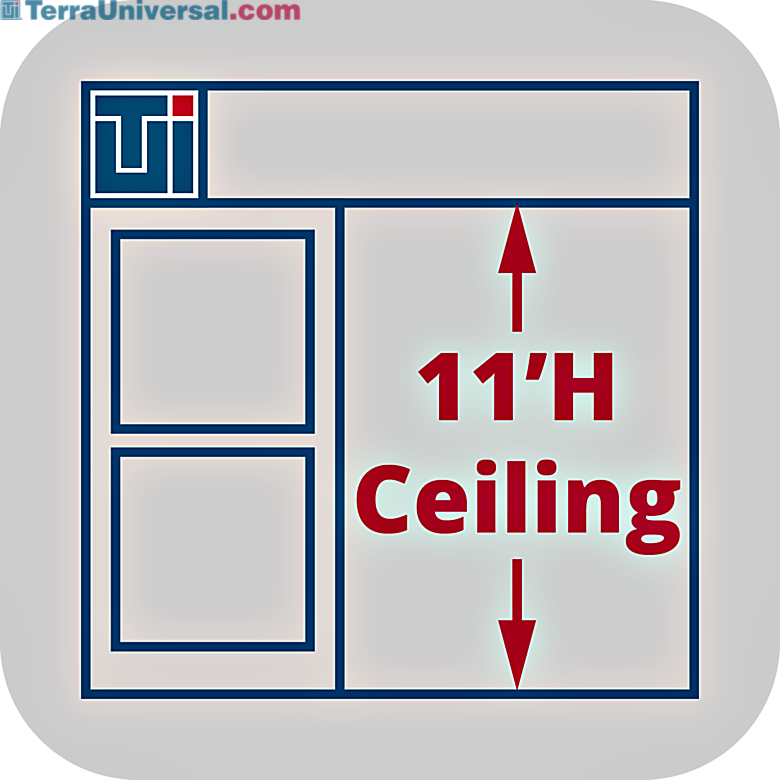 Service to adjust Valuline® hardwall cleanroom heights to 11'H  |  6600-66-VL-11H displayed
