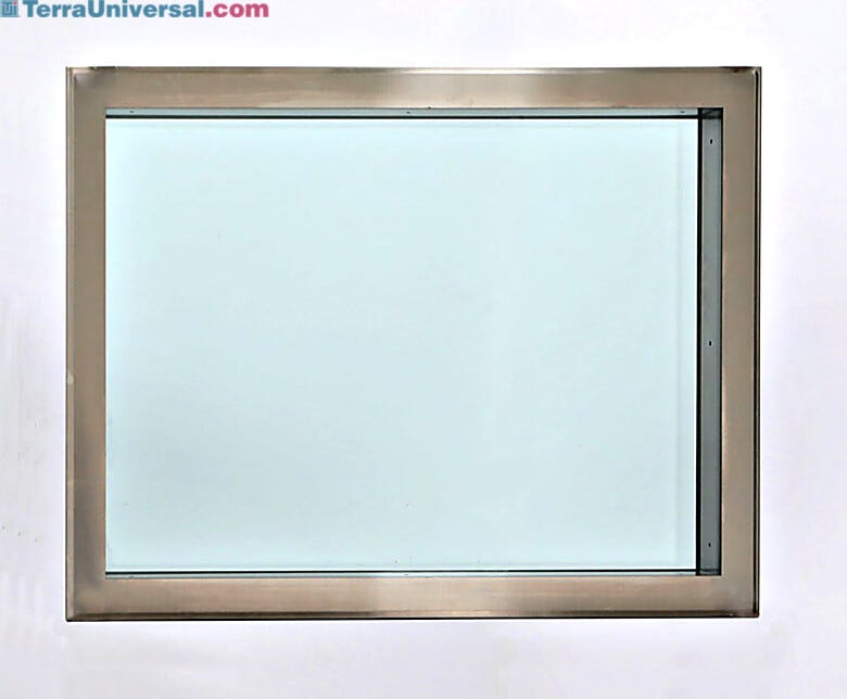 These easy-clean windows add visibility and transparency to modular cleanrooms  |  6600-45A displayed