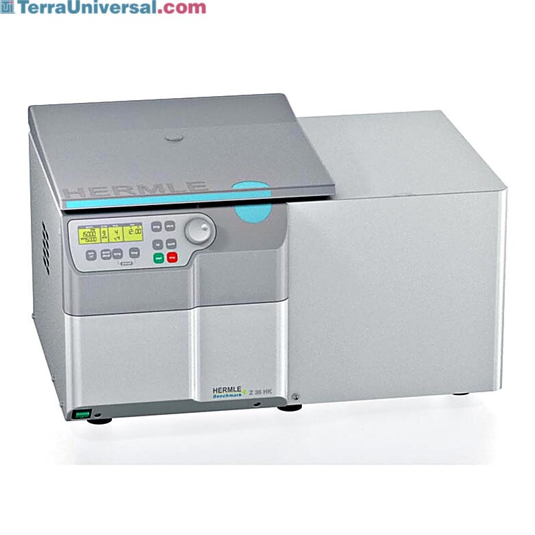 Hermle’s Super Speed refrigerated centrifuge benchtop model | 2824-49 displayed
