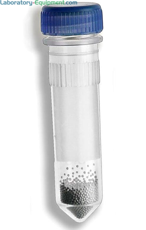 Small Beads are ideal for small samples, where as large beads are ideal for larger samples | 2826-05 displayed