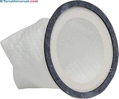 Replacement filter bags for the Microvac CHV cleanroom cordless handheld vacuum cleaner  |  1009-04 displayed
