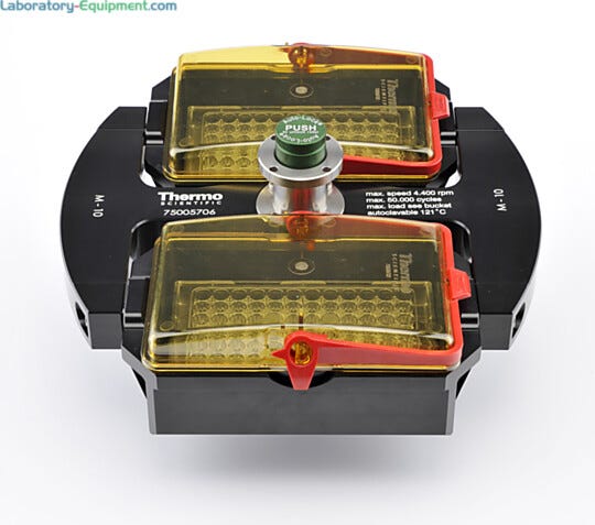 Allows all of the samples to swing outwards as the centrifuge is spun.  |  1717-08 displayed