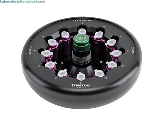 Allows all of the samples to swing outwards as the centrifuge is spun.  |  1717-09 displayed