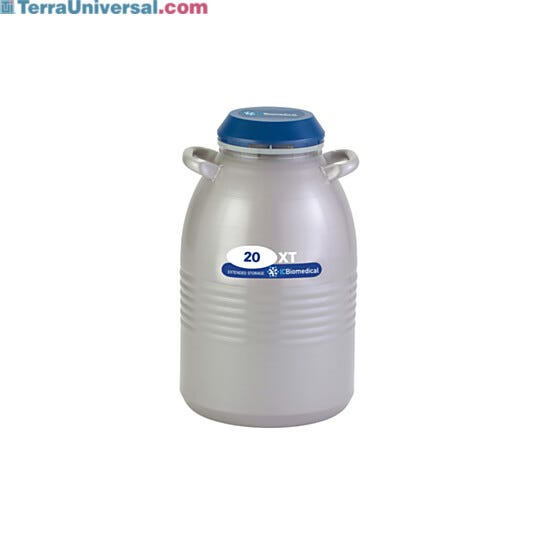 TW 20XT for long-term LN2 storage at cryogenic temperatures has a 20.7L capacity, a 230-day static hold time and a lockable lid; includes six 11" canisters | 6900-16 displayed