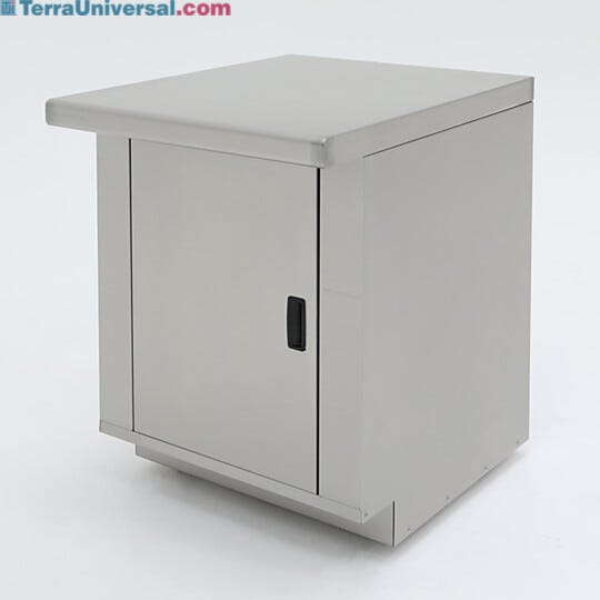 24" wide stainless steel base cabinet for cleanroom or laboratory use | 1725-01 displayed