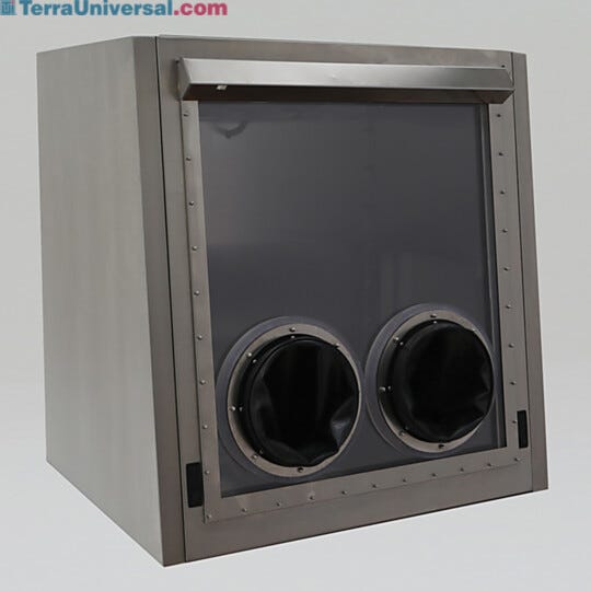 Stainless Steel 10" Port Insulated Full Tilt-Up Window Glovebox