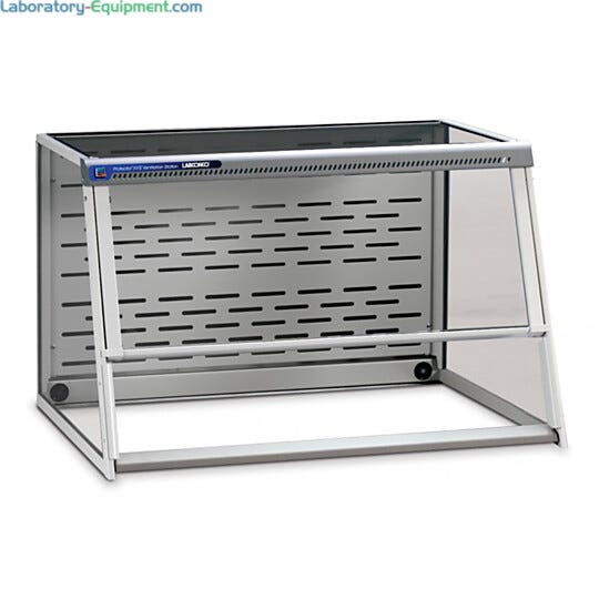 XPert Balance Enclosure from Labconco, shown with Guardian 1000 Digital Airflow Monitor  |  3644-50 displayed