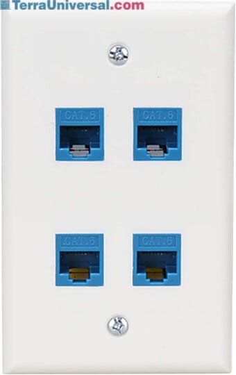 Offers up to 4 ports for devices to plug into the cleanroom's Internet  |  6703-92 displayed